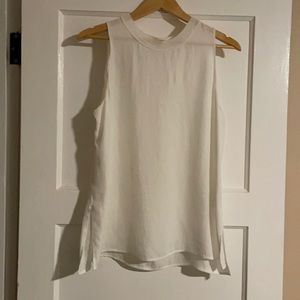 Vince rib trim rayon tank